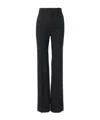 Chloé Wool Gabardine High-waist Pants In Black