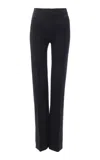 Chloé Wool Gabardine Straight-leg Pants In Navy