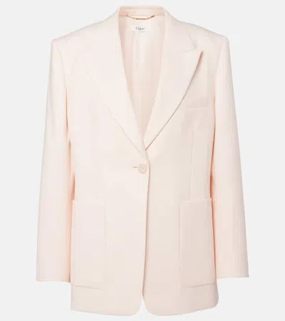 CHLOÉ CHLOÉ WOOL GABARDINE SUIT JACKET