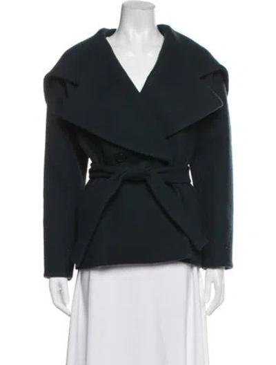 Pre-owned Chloé Wool Jacket In Blue