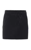 Chloé Wool Jacquard Mini Skirt In Black