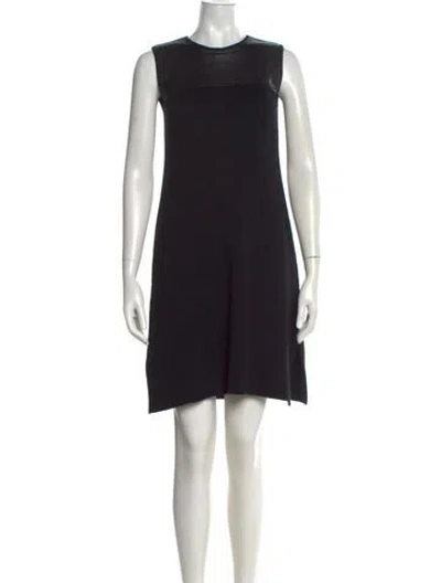 Pre-owned Chloé Wool Knee-length Dress In Black