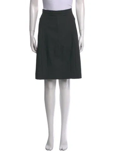 Pre-owned Chloé Wool Knee-length Skirt In Gray