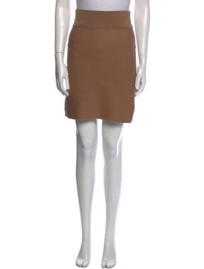 Pre-owned Chloé Wool Knee-length Skirt In Neutral