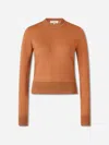 Chloé Wool Knit Jersey In Orange