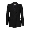 Chloé Wool Knit Tailored Jacket In Black