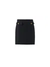 Chloé Wool Midi Skirt In Black