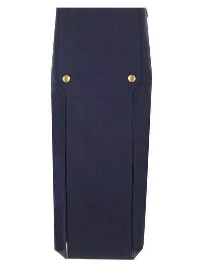 Chloé Wool Midi Skirt Skirts Blue