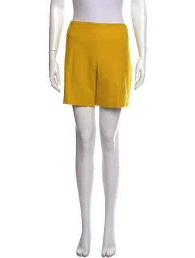 Pre-owned Chloé Wool Mini Shorts In Yellow