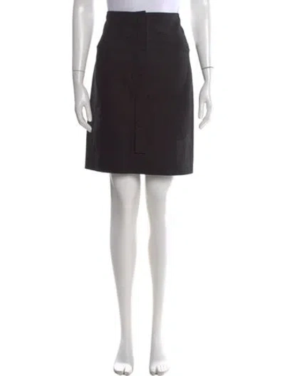 Pre-owned Chloé Wool Mini Skirt In Black
