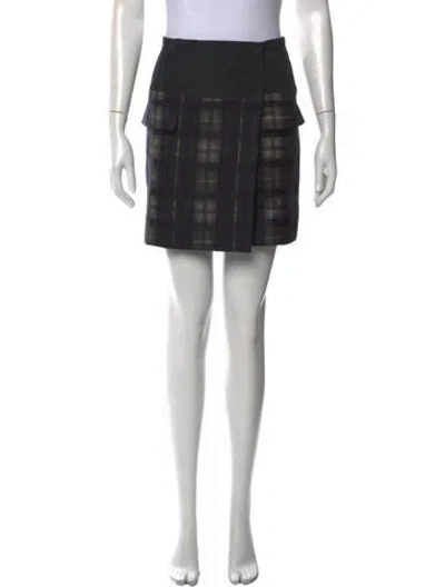 Pre-owned Chloé Wool Mini Skirt In Black