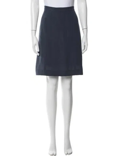 Pre-owned Chloé Wool Mini Skirt In Blue