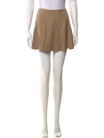 Pre-owned Chloé Wool Mini Skirt In Neutral