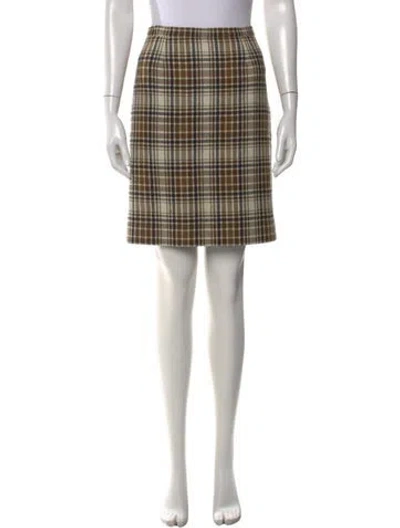 Pre-owned Chloé Wool Mini Skirt In Neutral