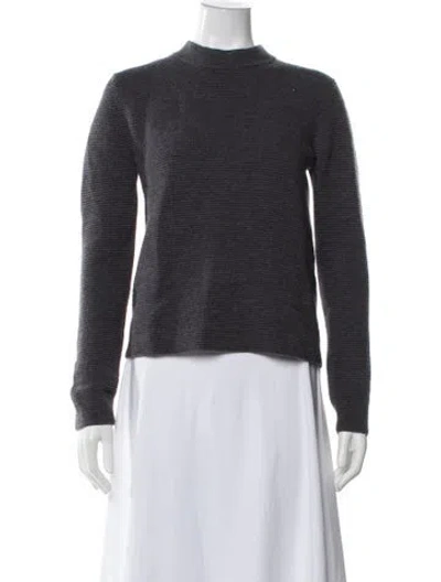 Pre-owned Chloé Wool Mock Neck Sweater In Gray