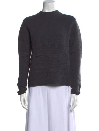 Pre-owned Chloé Wool Mock Neck Sweater In Gray