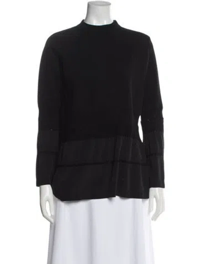 Pre-owned Chloé Wool Mock Neck Sweater In Gray