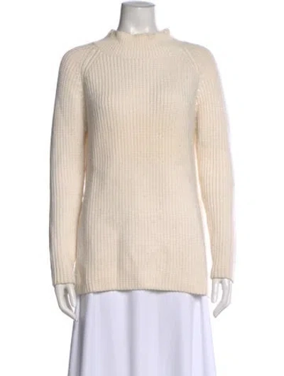 Pre-owned Chloé Wool Mock Neck Sweater In Neutral
