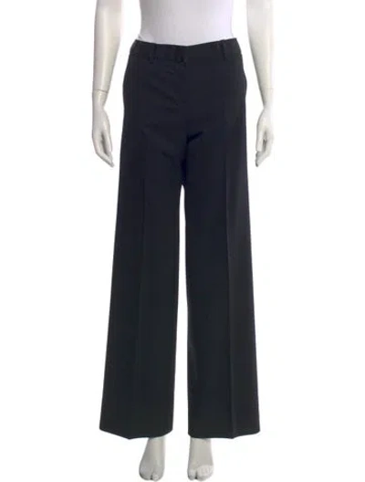 Pre-owned Chloé Wool Pants In Black