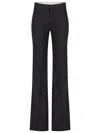 Chloé Low-waisted Tailored Trousers In Black