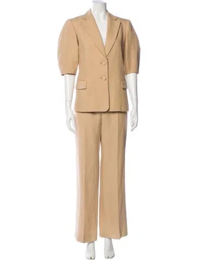 Pre-owned Chloé Wool Pantsuit In Neutral