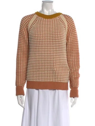 Pre-owned Chloé Wool Patterned Sweater In Multi