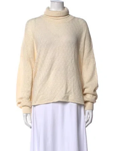 Pre-owned Chloé Wool Patterned Sweater In Neutral