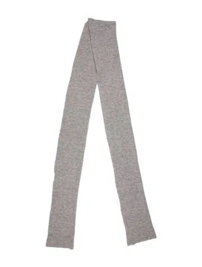 Pre-owned Chloé Wool Printed Scarf In Gray