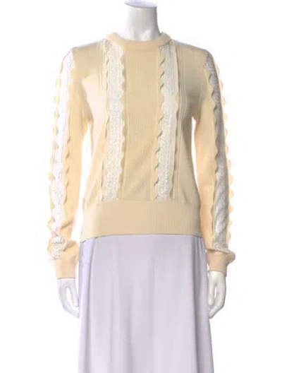 Pre-owned Chloé Wool Printed Sweater In Neutral