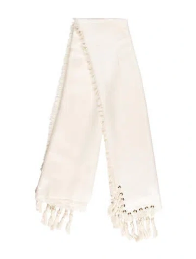 Pre-owned Chloé Wool Scarf W/ Tags In Neutral