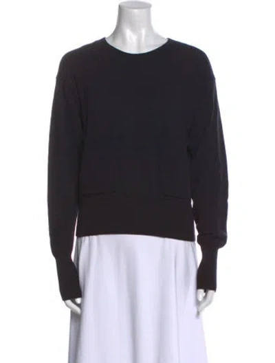 Pre-owned Chloé Wool Scoop Neck Sweater In Black