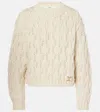 Chloé Iconic Milk Short Knitted Sweater In White