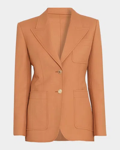 Chloé Wool Single-breasted Blazer In 249 Tannis