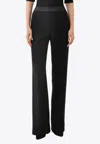 Chloé High Waisted Tuxedo Trousers In Black