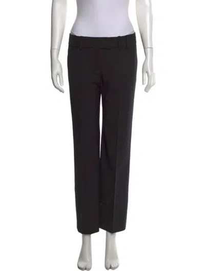 Pre-owned Chloé Wool Straight Leg Pants W/ Tags In Black