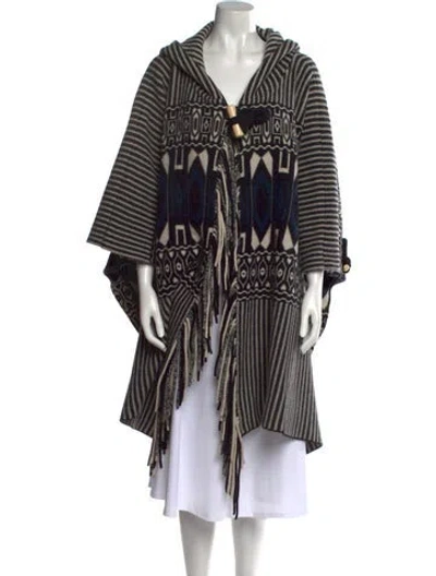 Pre-owned Chloé Wool Striped Sweater In Black