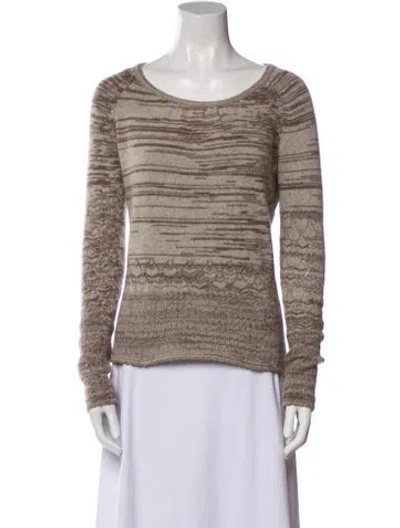 Pre-owned Chloé Wool Striped Sweater In Gray