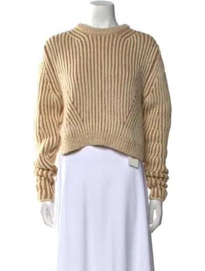 Pre-owned Chloé Wool Striped Sweater In Neutral