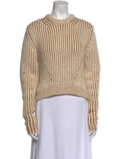 Pre-owned Chloé Wool Striped Sweater In Neutral