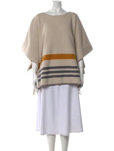 Pre-owned Chloé Wool Striped Sweater In Neutral