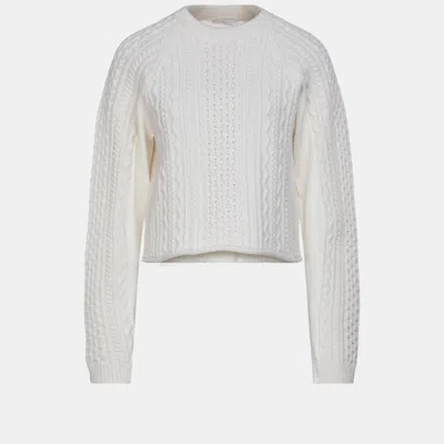 Pre-owned Chloé Wool Jumper M In White