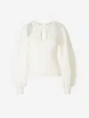 CHLOÉ CHLOÉ WOOL SWEATER WITH OPENINGS