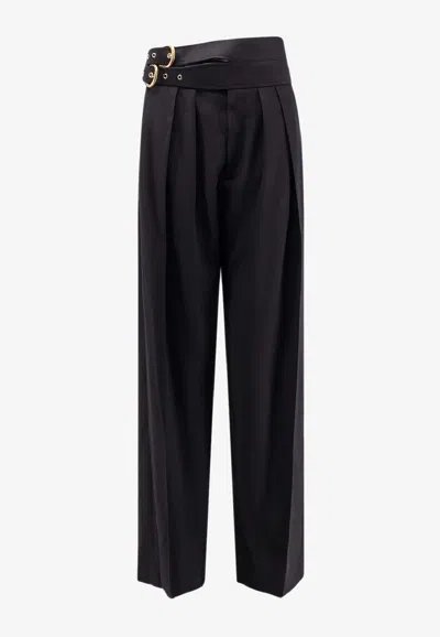 Chloé Wool Tailored Pants In Black