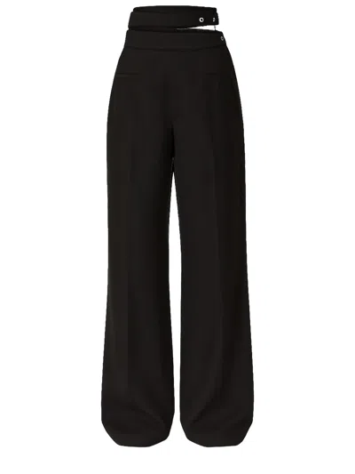 Chloé Wool Tailored Pants In Black