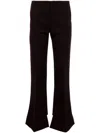 Chloé Wool And Cashmere Flared Pants In Brown