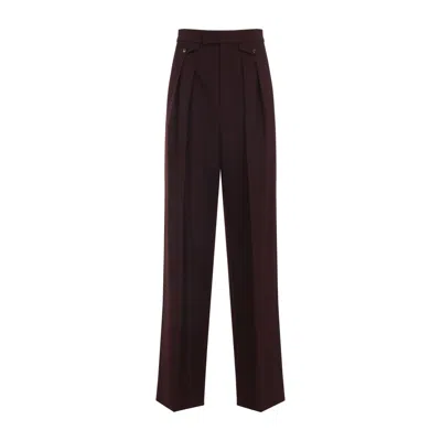 Chloé Wool Trousers For Women - Regular & Straight Leg In Black
