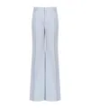 Chloé Chloe Women Pastel Light Blue Crepe Palazzo Pant In White