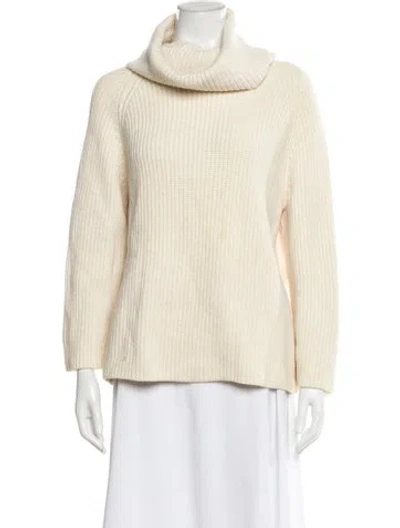 Pre-owned Chloé Wool Turtleneck Sweater In Neutral
