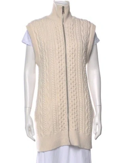 Pre-owned Chloé Wool Turtleneck Sweater In Neutral
