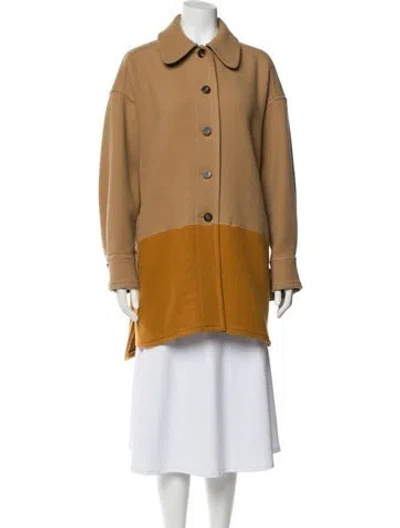 Pre-owned Chloé Wool Utility Jacket In Brown